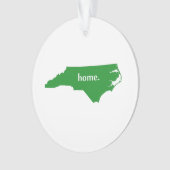 North Carolina home silhouette state map Ornament (voorkant)