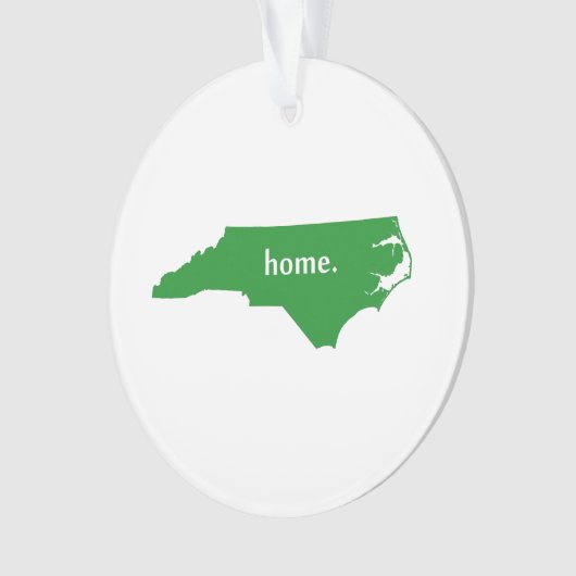 North Carolina home silhouette state map Ornament (voorkant)