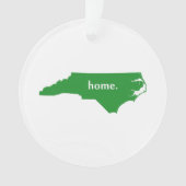 North Carolina home silhouette state map Ornament (voorkant)