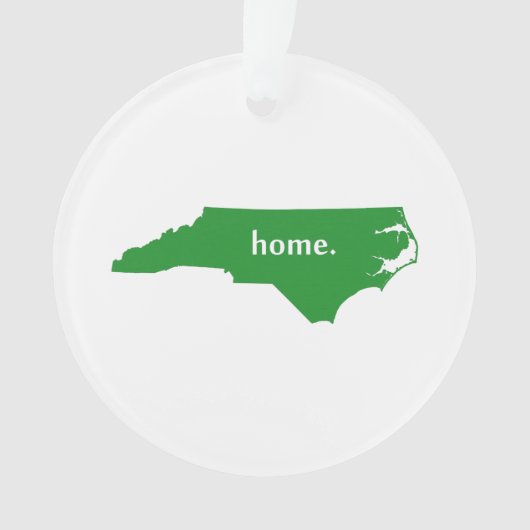 North Carolina home silhouette state map Ornament (voorkant)