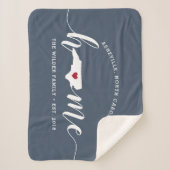 North Carolina Home State Persoonlijk Sherpa Deken (Voorkant)