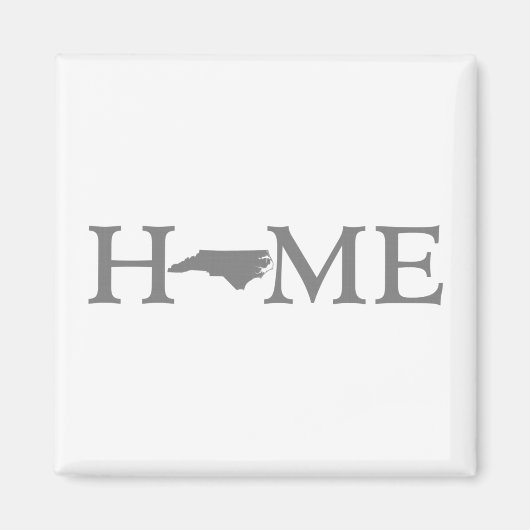 North Carolina Home State Word Art Magneet (Voorkant)