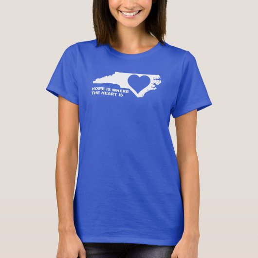 North Carolina Home weg van State T-Shirt T - shir (Voorkant)
