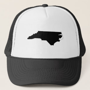 North Carolina in Black en White Trucker Pet