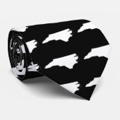 North Carolina in White en Black Stropdas (Opgerold)
