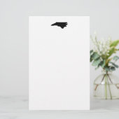 North Carolina in zwart en wit Briefpapier (Staand voorkant)