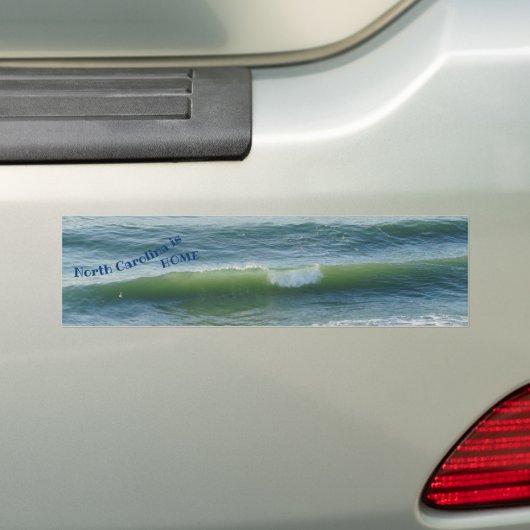 North Carolina is Home Ocean Wave Bumpersticker (Op auto)