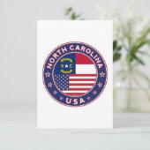 North Carolina Kaart (Staand voorkant)