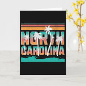 North Carolina Kaart (Gele Bloem)