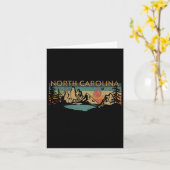 North Carolina Kaart (Gele Bloem)