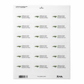 North Carolina Kaart Adreslabel Etiket (Full Sheet)