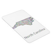 North Carolina kaart Magneet (Rechterzijde)