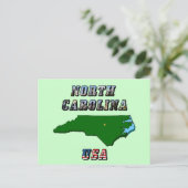 North Carolina kaart overzicht, foto en Amerikaans (Staand voorkant)