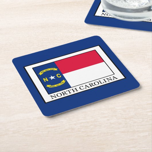 North Carolina Kartonnen Onderzetters (Schuin)