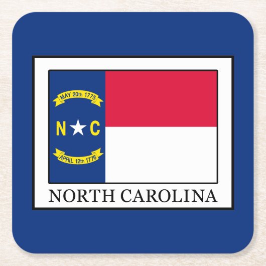 North Carolina Kartonnen Onderzetters (Voorkant)