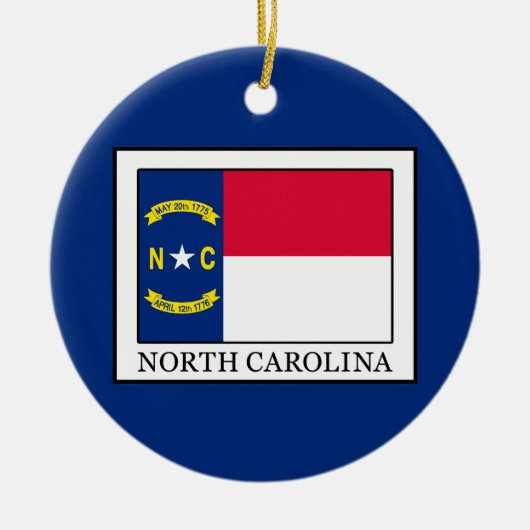 North Carolina Keramisch Ornament (Voorkant)