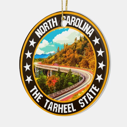 North Carolina Keramisch Ornament (Links)