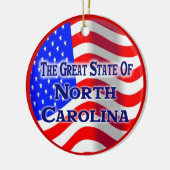 North Carolina Keramisch Ornament (Links)