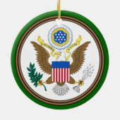 North Carolina* kerstversiering Keramisch Ornament (Achterkant)