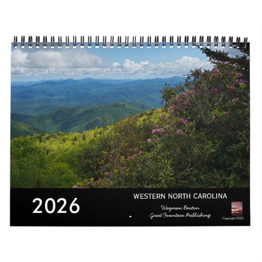 North Carolina Landscapes 2026 Calendar Kalender (Hoes)