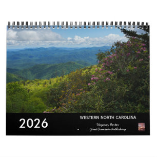 North Carolina Landschappen 2026 Kalender