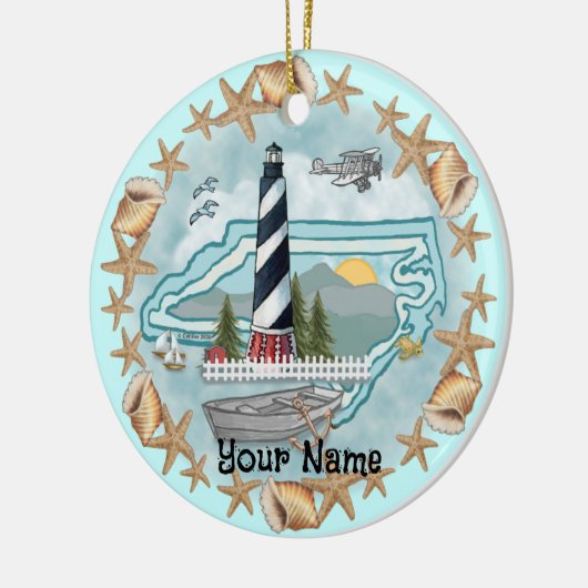 North Carolina Lighthouse Ornament (Links)
