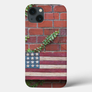 North Carolina, Linville, wooden US flag Case-Mate iPhone Case