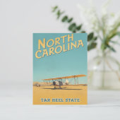 North Carolina Luchtvaart Erfgoed Briefkaart (Staand voorkant)