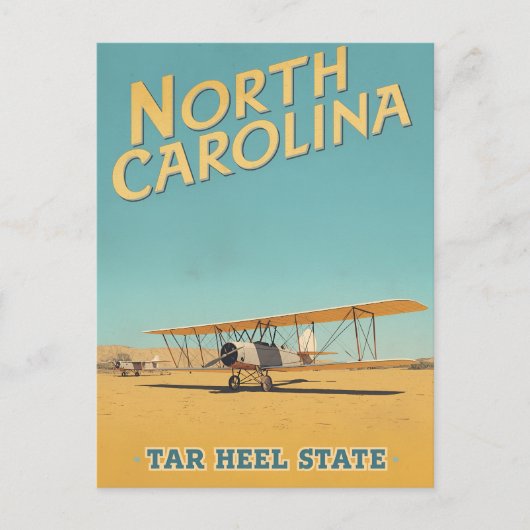 North Carolina Luchtvaart Erfgoed Briefkaart (Voorkant)