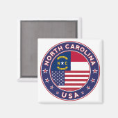 North Carolina Magneet (Voorkant / Achterkant)