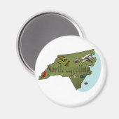 North Carolina Magnet (Voorkant / Achterkant)