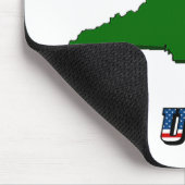 North Carolina Map en Text Muismat (Hoek)