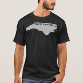North Carolina Map Outline State Home Pride Gift T-shirt (Voorkant)