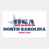 North Carolina Mijn thuisstaat Sticker (Voorkant)