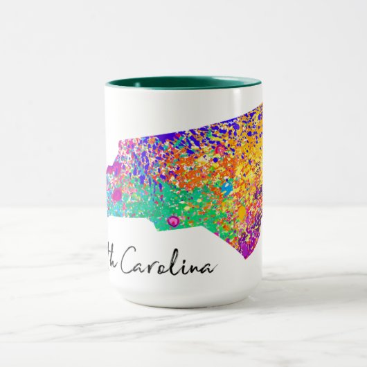 North Carolina Modern Map Mok (Midden)