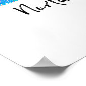 North Carolina Modern Map Poster (Hoek)