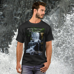 North Carolina Mountains die watervallen bestrijde T-shirt