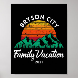 North Carolina Mountains Gez familie vakantie Brys Poster