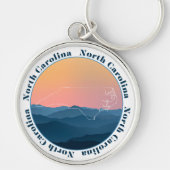 North Carolina Mountains Sleutelhanger (Voorkant)
