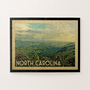 North Carolina Mountains Vintage Travel Legpuzzel