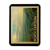 North Carolina Mountains Vintage Travel Magneet (Verticaal)
