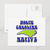 North Carolina Native Briefkaart (Voorkant / Achterkant)