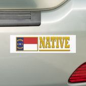 North Carolina Native Bumpersticker (Op auto)