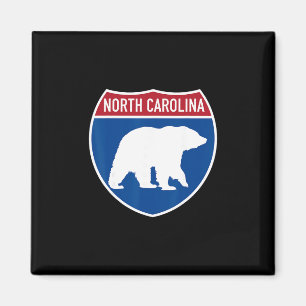 North Carolina Nc Beer kruising Interstate snelweg Magneet