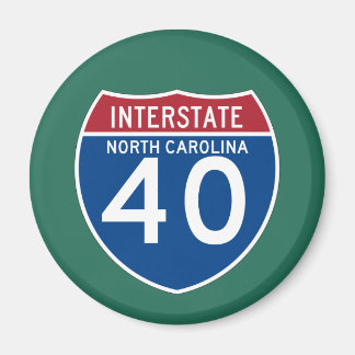 North Carolina NC I-40 Interstate Highway Shield - Magneet