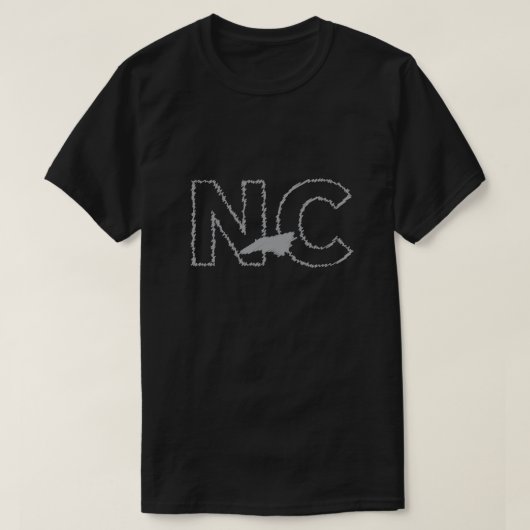 North Carolina NC staat t-shirt (Design voorkant)