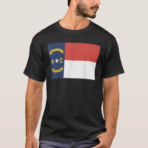 North Carolina NC State Vlag Verenigde Staten T-shirt