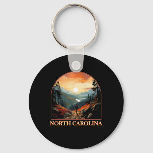 North Carolina Nc Wandelen Berg Staats trots Sleutelhanger