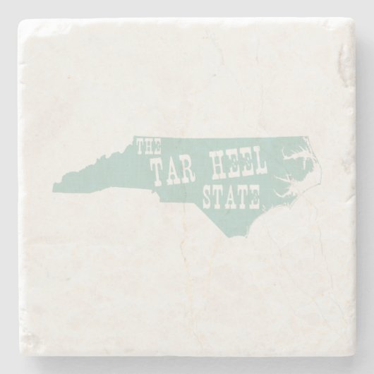 North Carolina Nickname Tar Hielstaat Stenen Onderzetter (Voorkant)