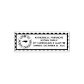 North Carolina Notary Zelfinking Rubber Stamp Zelfinktende Stempel (Design)